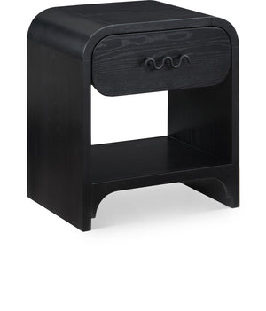 Hayes Black Night Stand / Side Table 851Black-NS Meridian Furniture