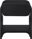 Hayes Black Night Stand / Side Table 851Black-NS Meridian Furniture