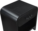 Hayes Black Night Stand / Side Table 851Black-NS Meridian Furniture