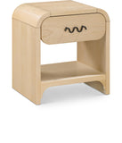 Hayes Natural Night Stand / Side Table 851Natural-NS Meridian Furniture