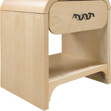 Hayes Natural Night Stand / Side Table 851Natural-NS Meridian Furniture