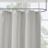 Madison Park Anna Casual Sheer Shower Curtain MP70-3467 Grey