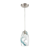 Turbulence 5'' Wide 1-Light Pendant - Satin Nickel 85211/1 Elk Lighting