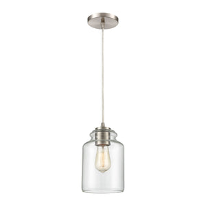 Josie 6'' Wide 1-Light Mini Pendant - Satin Nickel 85213/1 Elk Lighting