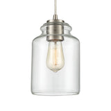 Josie 6'' Wide 1-Light Mini Pendant - Satin Nickel 85213/1 Elk Lighting