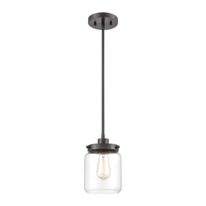 Mason 6'' Wide 1-Light Mini Pendant - Oil Rubbed Bronze 85216/1 Elk Lighting