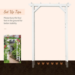 English Elm Outsunny Carbonized Fir Wood Garden Arbor Arch with Lattice Roof for Climbing Vines W2225P174423