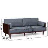 Christopher Knight Home® - Noble House - Sofia Mid-Century Modern Upholstered 3 Seater Sofa