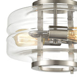 Rover 13'' Wide 2-Light Semi Flush Mount - Satin Nickel 85282/2 Elk Lighting