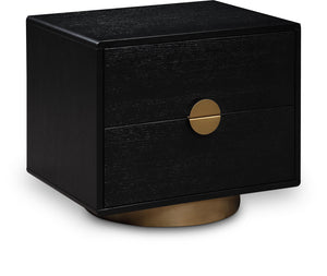 Wade Black Night Stand / Side Table 852Black-NS Meridian Furniture