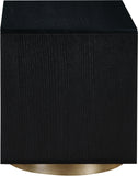 Wade Black Night Stand / Side Table 852Black-NS Meridian Furniture