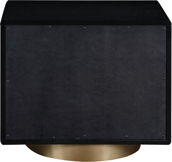 Wade Black Night Stand / Side Table 852Black-NS Meridian Furniture