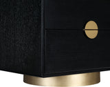 Wade Black Night Stand / Side Table 852Black-NS Meridian Furniture