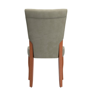 Hailey Velvet Dining Chair Set with Curved Back and Wood Legs for Modern Rooms