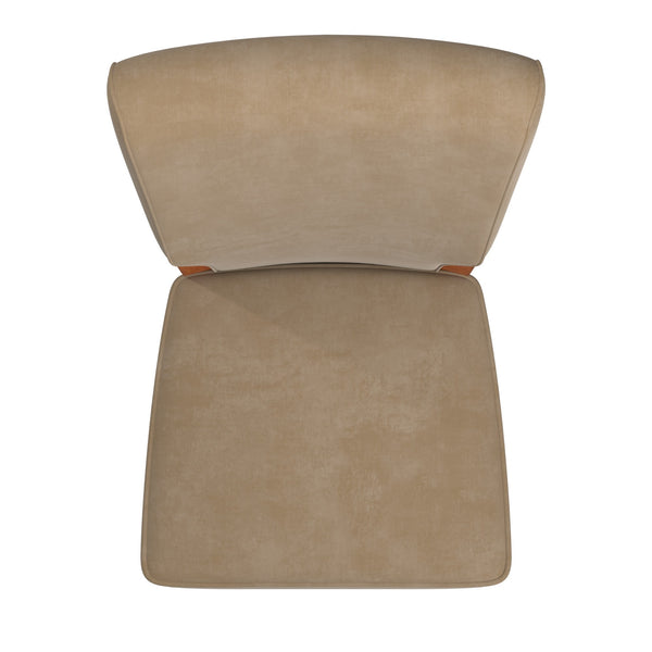 Hailey Velvet Dining Chair Set with Curved Back and Wood Legs for Modern Rooms