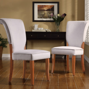 Hailey Velvet Dining Chair Set with Curved Back and Wood Legs for Modern Rooms