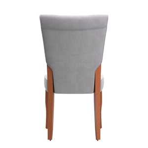 Hailey Velvet Dining Chair Set with Curved Back and Wood Legs for Modern Rooms