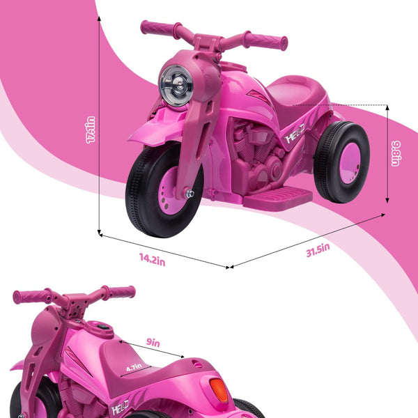 English Elm Qaba 6v Toddler Electric Motorbike with Bubble Machine Led Light and Music W2225P249811