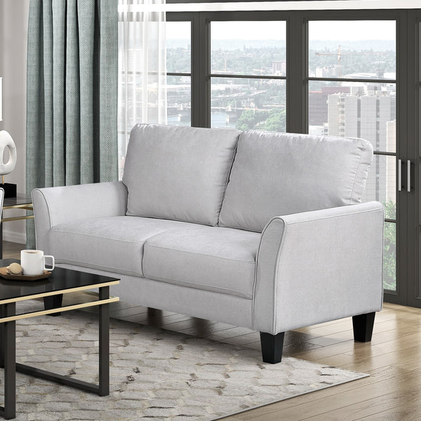 English Elm Modern 3-Piece Contemporary Sofa Set In Gray - Plush Comfort, Durable Upholstery, Stylish Design! B011S01962