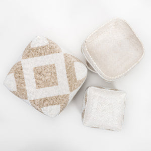 Lilys Set Of 3 Decorative Beaded Boxes.. 8536