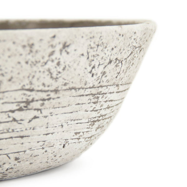 Zentique Distressed Terracotta Bowl with Off-White & Brown Glaze — Rustic Farmhouse Accent for Home Decor W11 x H4 x D11 8537S A722