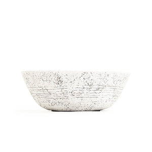 Zentique Distressed Terracotta Bowl with Off-White & Brown Glaze — Rustic Farmhouse Accent for Home Decor W11 x H4 x D11 8537S A722