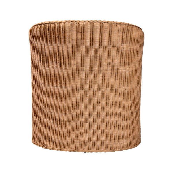 English Elm Bohemian Greywashed Rattan Accent Chair Sculptural Woven Base Boho Living Room Seat B2750P467798
