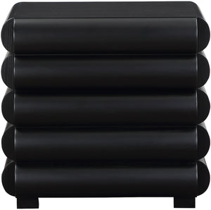 Maverick Black Night Stand / Side Table 853Black-NS Meridian Furniture