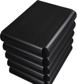 Maverick Black Night Stand / Side Table 853Black-NS Meridian Furniture