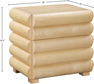 Maverick Natural Night Stand / Side Table 853Natural-NS Meridian Furniture