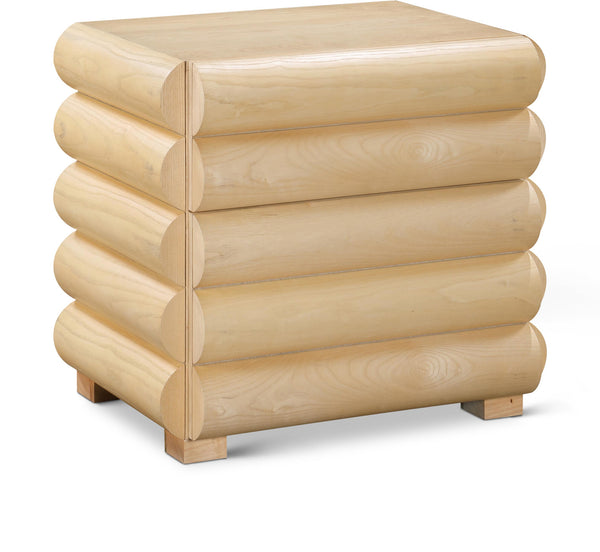 Maverick Natural Night Stand / Side Table 853Natural-NS Meridian Furniture