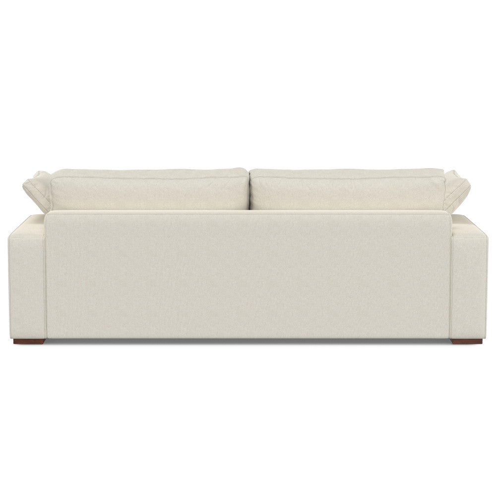 English Elm Charlie Oversized Deep Seater Sofa - Eco-Friendly Cream Fabric, Plush Comfort, Perfect For Lounging B136P199253