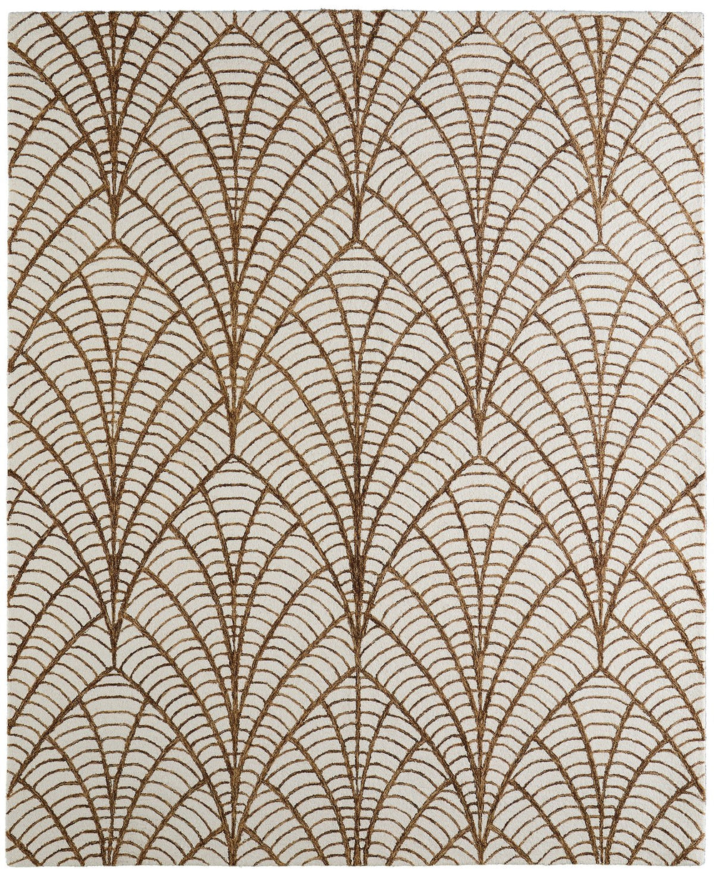 Feizy Rugs Wallace Hand-tufted Wool Rug - Durable, Stylish, And Versatile For High-traffic Areas And Any Decor White,Brown Wool Wal8a44fbrn000f00