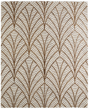 Feizy Rugs Wallace Hand-tufted Wool Rug - Durable, Stylish, And Versatile For High-traffic Areas And Any Decor White,Brown Wool Wal8a44fbrn000f00