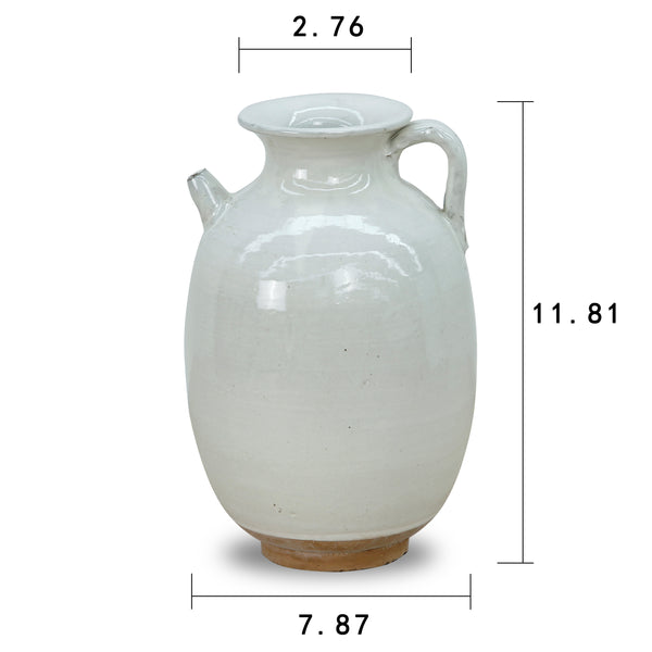 Lilys 12" Off White Ceramic Pitcher Unglazed Base 8541-4