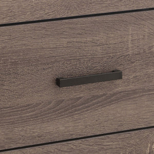 English Elm Sherwood Barrel Oak Six-Drawer Dresser with Smooth Hardware, Modern Silhouette for Chic Storage B062P375391