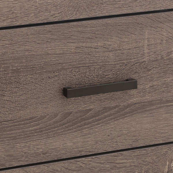 English Elm Sherwood Barrel Oak Six-Drawer Dresser with Smooth Hardware, Modern Silhouette for Chic Storage B062P375391