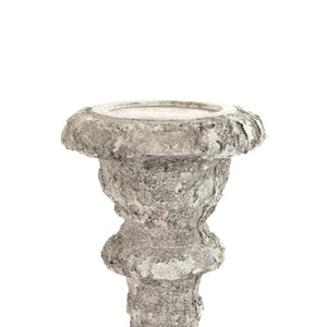 Zentique Distressed Candle Holder – Rustic Polyresin Accent For Cozy Home Décor And Elegant Ambiance Distressed Grey Polyresin 8541s A717