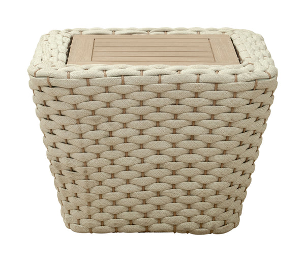 Zuo Modern Antul Coffee Table In White & Natural - Modern Acacia Wood Design For Stylish Living Rooms & Lounges White Acacia Wood,Aluminum,Nylon 704096-zuo-modern