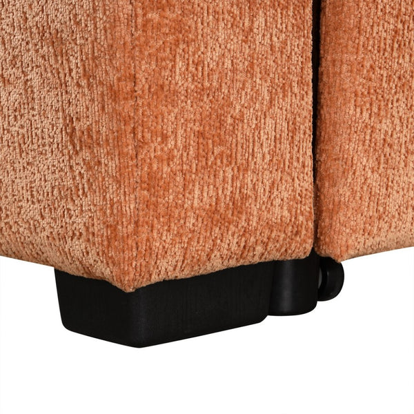 English Elm Swivel Barrel Accent Chair Chenille Tufted Round Club Seat for Living Room Lounge N719S002260G