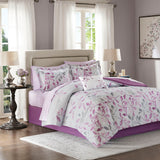 Lafael Transitional 9 Piece Comforter Set with Cotton Bed Sheets