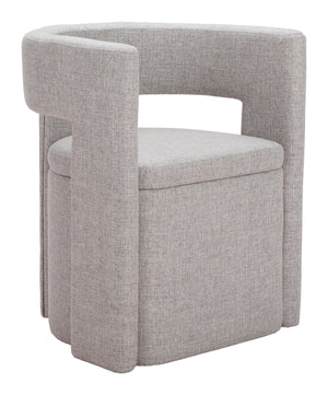 Papua Dining Chair Gray 109993 Zuo Modern