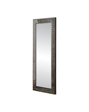 Currey & Company Mosaico Rectangular Mirror - Stunning Beveled Design In Antique Tiles, Perfect For Any Home Décor Ivory Mango Wood ,Glass 1000-0167-currey-company