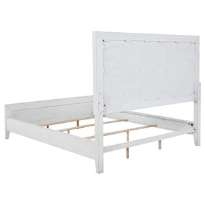 English Elm Hemlock Architectural Platform Bed Warm Wood Grain Headboard for Master Suite B062S01593