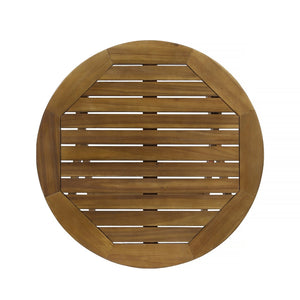 English Elm Hillside Acacia Wood Outdoor Bistro Set with Cane Seats Foldable Patio Dining 65090.00