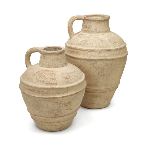 Lilys 18" Clay Bottle With Handle Vintage Finish 8558-M