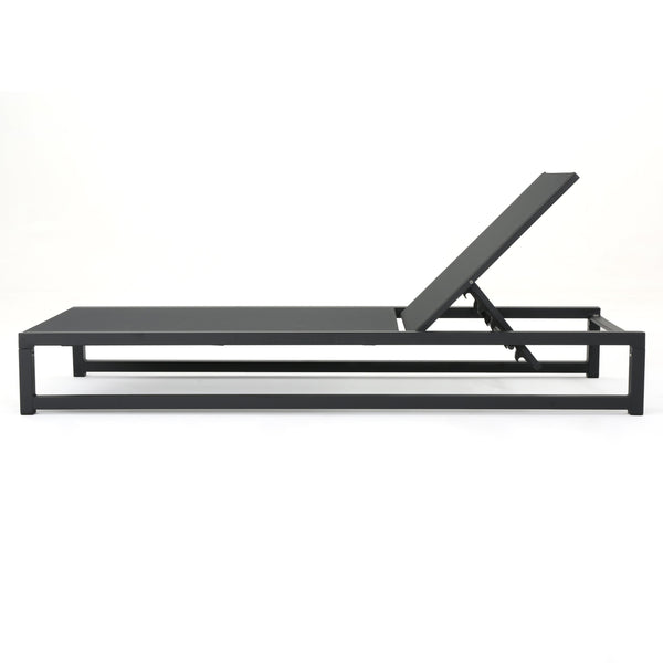 English Elm Christopher Knight Home® - Venice Chaise Lounge Set Of 2 - Fully Adjustable, Weather-Resistant, Modern Design For Outdoor Relaxation 61698.00BGRYMP2
