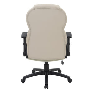 OSP Home Furnishings Exec High-back Bonded Leather Office Chair with Lumbar Support and Pneumatic Height Adjust EC91150-EC21