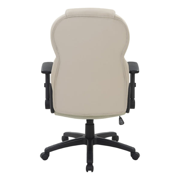 OSP Home Furnishings Exec High-back Bonded Leather Office Chair with Lumbar Support and Pneumatic Height Adjust EC91150-EC21