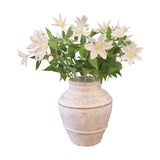 Lilys 14" Clay Vase Distressed White Small 8560-S
